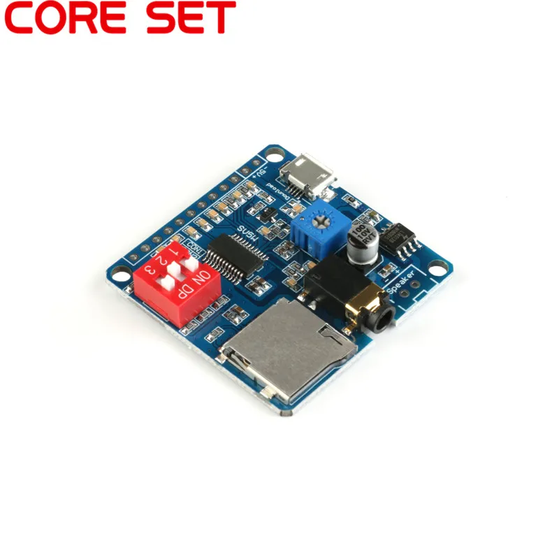 

Voice Playback Module MP3 Voice Module Board WAV Decoding Trigger MP3 Playback Serial Control SD/TF Card For Arduino DY-SV5W