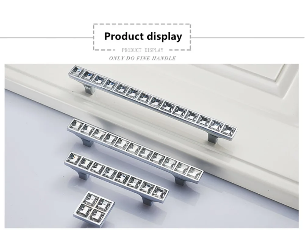Кристальные алмазные ручки для шкафа, роскошный цинковый сплав, модные дверные ручки для выдвижных ящиков, Европейский шкаф, Мебельная ручка