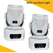 2 шт./лот) белый Цвет Led 90 Вт прожектор движушийся головной свет Gobo; поворачивающаяся головка мобильного сценического освещения