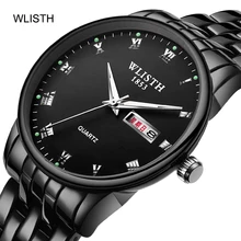 WLISTH Couple Watches Fashion Casual Quartz Watch Lover Men Women Business Gold Stainless Steel Wristwatch Luminous Lover Gilft WLISTH Couple Watches Fashion Casual Quartz Watch Lover Men Women Business Gold Stainless Steel Wristwatch Luminous Lover Gilft