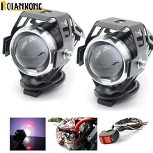 2019 Новинка, 1 пара moto rcycle фар 125 w светодиодный U5 светодиодный фонарь moto spotlight Head Дополнительная лампа автомобилей туман Spot свет работы