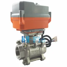 " DN50 2 Way SS304 пропорциональный интегральный регулирующий с электроприводом электрический клапан