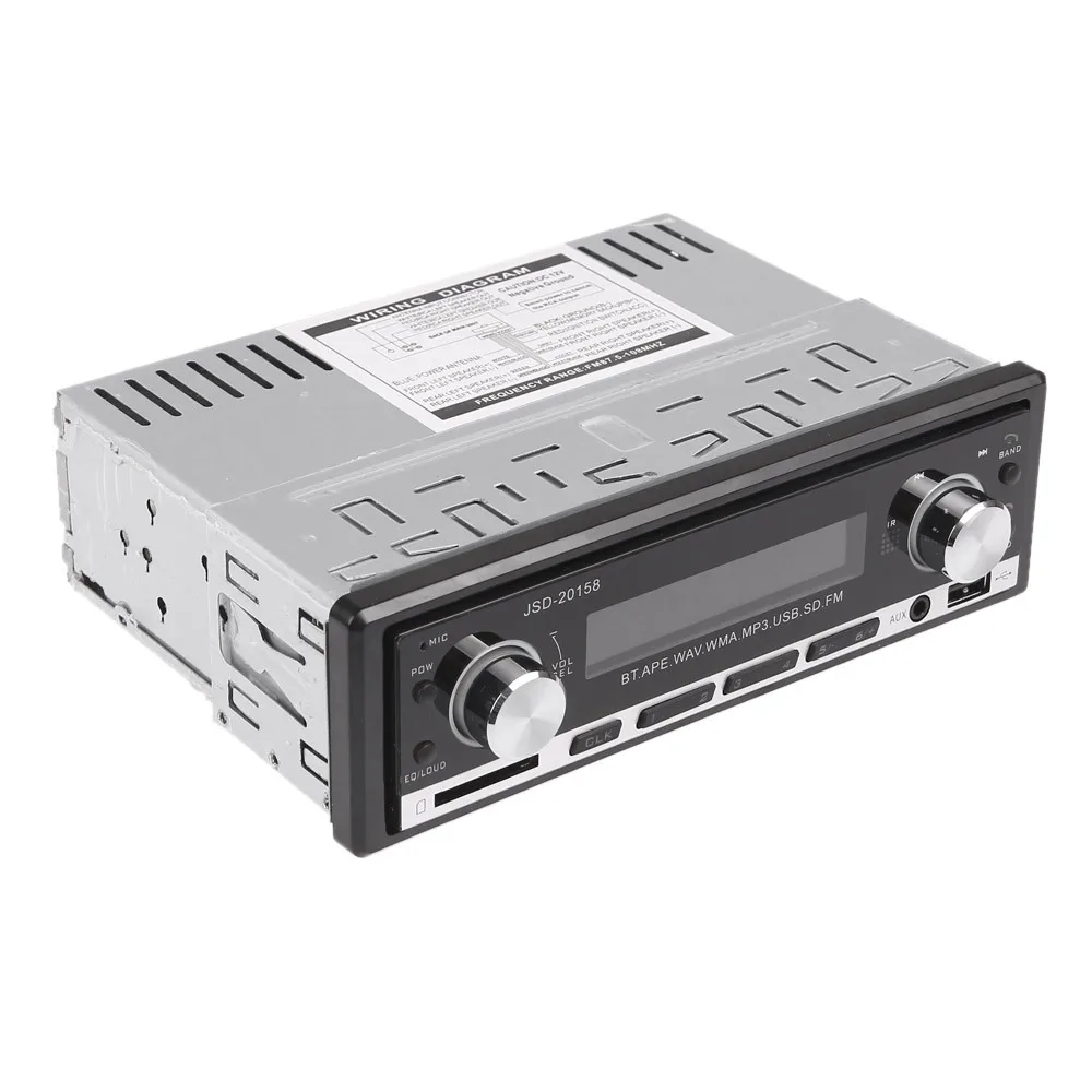Latest Bluetooth Car MP3 Player 1 Din Stereo Audio In-Dash FM Aux Input Receiver SD USB MP3 Radio Player