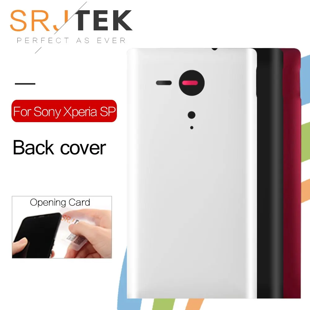 Задняя крышка SRJTEK для Sony Xperia SP Крышка батарейного отсека Корпус M35 M35h C5302 C5303 C5306
