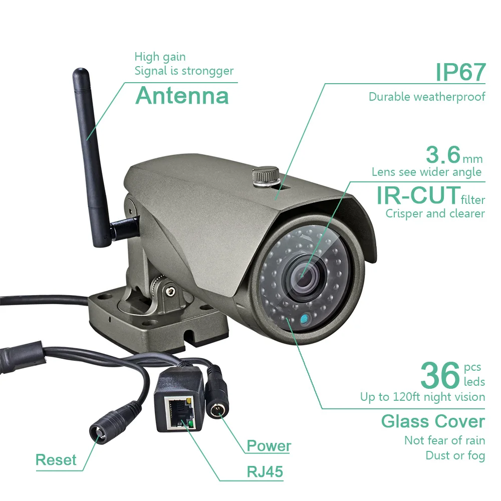 FUERS 1080P WiFi IP камера P2P 2.0MP камера ночного видения CCTV камера ночного видения камера наблюдения для домашней безопасности наружная водонепроницаемая