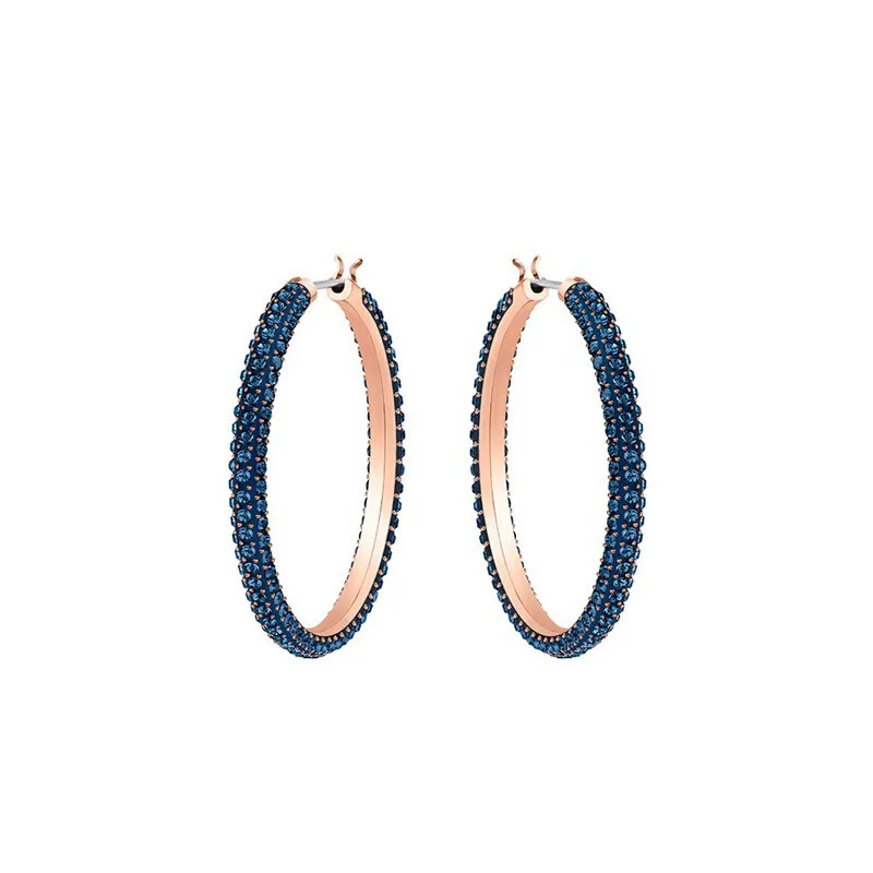 

High Quality 1:1 Swa Birthday Gift Fashion Design Stone Hollow Earrings3 stud earrings