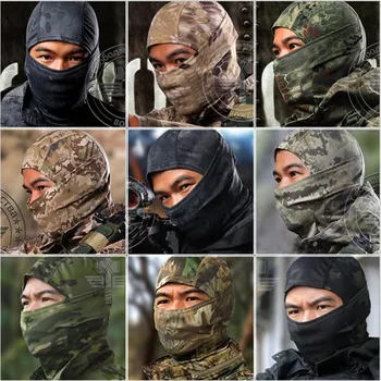 

Tactical Full Face Mask Camouflage Balaclava Hunting Military Airsoft Paintball Wargame Gear Skiing Cycling Cap Camo Face Mask