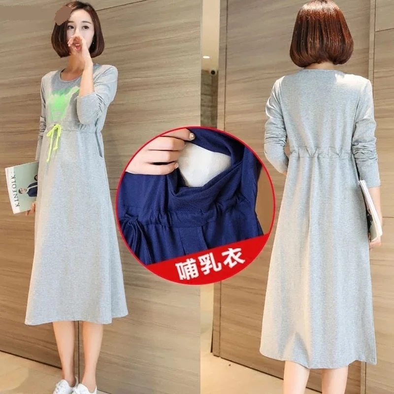 

AfeiTony Moms Party maternity clothes long dresses pregnancy clothes for Pregnant Women nursing dress Breastfeeding Dresses
