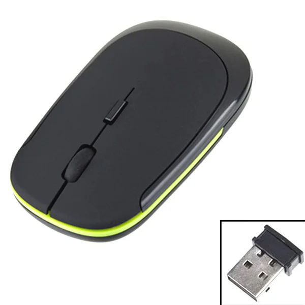 New Portable USB Mini Slim 2.4GHz Optical Mouse Mice Wireless + Receiver for Laptop PC Black | Компьютеры и офис