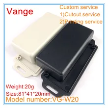 10 шт./лот Настенный электронный корпус ABS Пластиковый материал корпус приборной коробки 81*41*20 мм для модульного оборудования