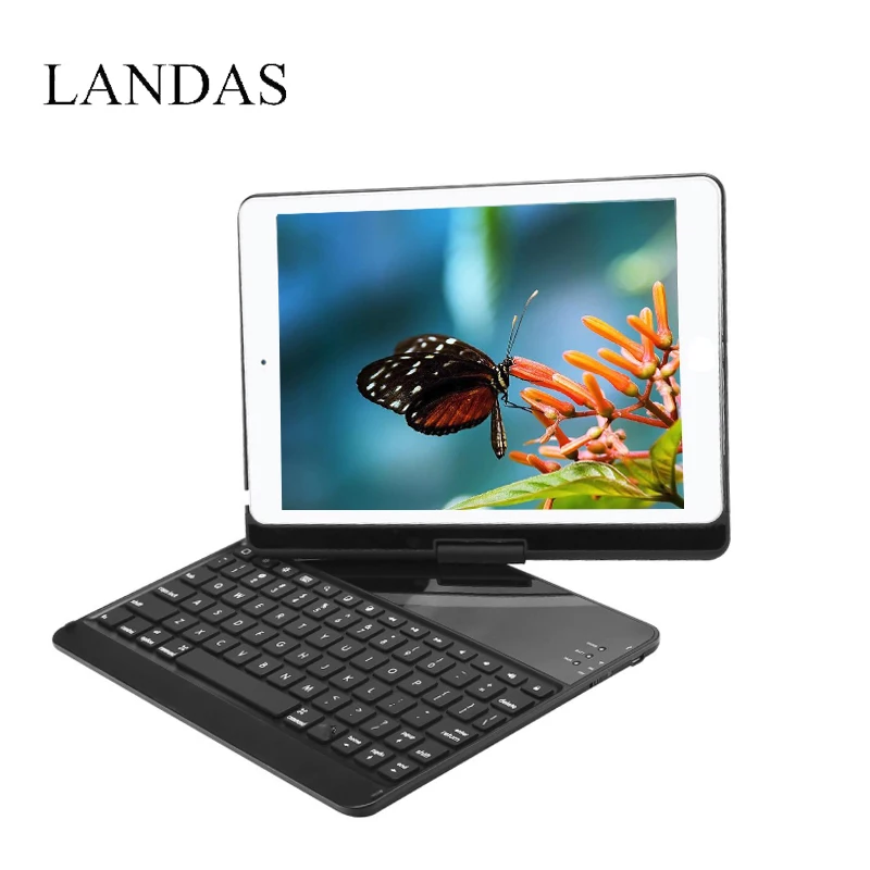 Landas Case For iPad Air 2 Tablet Keyboard 9.7 Inch 360 Rotation Cover Stand For iPad Pro 9.7 Inch Keyboard Case A1673 A1675 цена Landas Case For iPad Air 2 Tablet Keyboard 9.7 Inch 360 Rotation Cover Stand For iPad Pro 9.7 Inch Keyboard Case A1673 A1675 цены онлайн