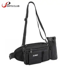 Многофункциональная рыболовная поясная дышащая сумка на одно плечо сумка для рыболовных снастей со съемным карманом для бутылки воды