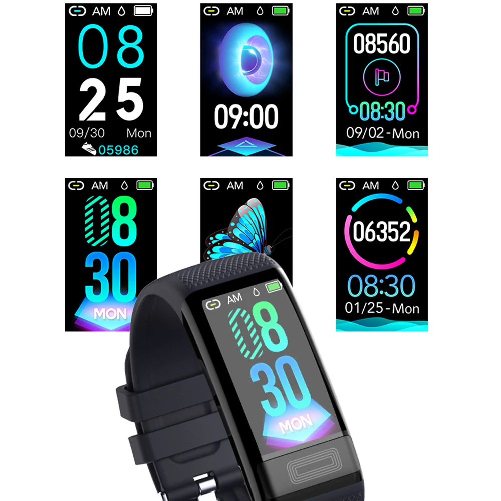 ECG + PPG Smart Bracelet Heart Rate Blood Pressure Monitor Smart Band IP67 Waterproof Activity Fitness Sport Wristbands for Men ECG + PPG Smart Bracelet Heart Rate Blood Pressure Monitor Smart Band IP67 Waterproof Activity Fitness Sport Wristbands for Men