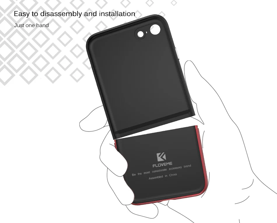 FLOVEME Fashion Contrast Hybrid Phone Cases For iPhone 6 7 6S Plus Higher Camera Protection Hard Hit Color Cover For iPhone 6 7 (11)