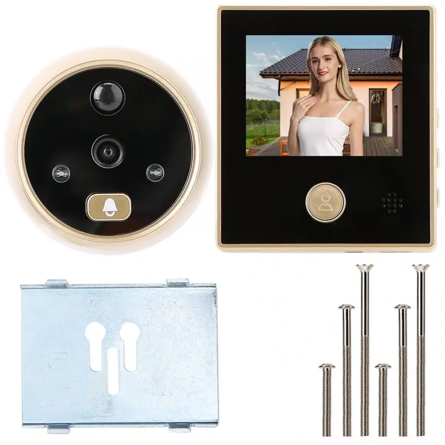 

2.8" HD Screen Display Home Smart Video Doorbell Camera Security Door Viewer Motion Detection sensor