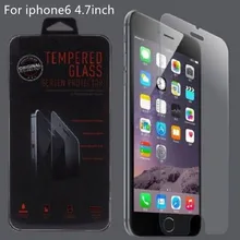 1000 шт/партия 2.5d 0,3 мм 9 H Премиум Закаленное стекло протектор экрана упрочненная Защитная пленка для iPhone 6 4,7 дюймов