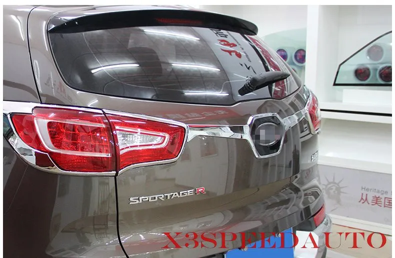 Бесплатная доставка хромированная Задняя Крышка багажника для Kia Sportage 2010 2011 2012 2013