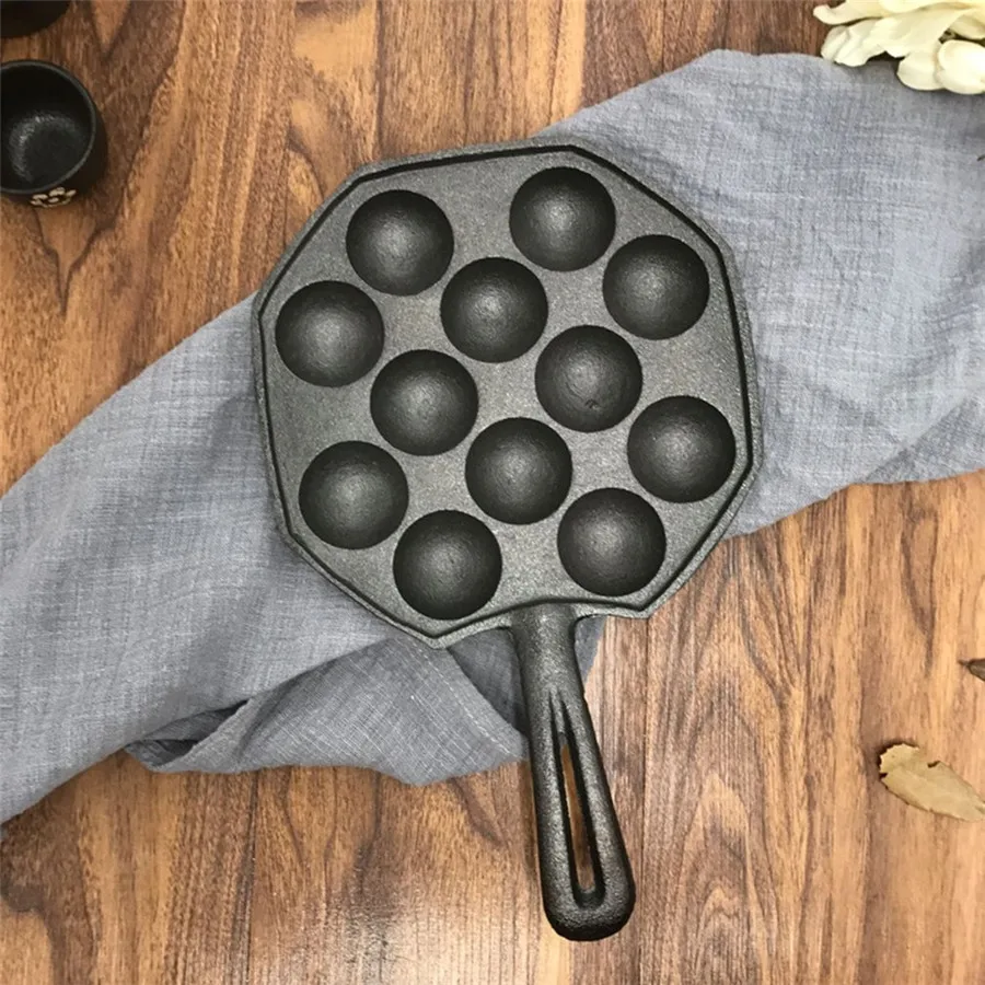 12 отверстий сковородка "сделай сам" такояки Осьминог шары гриль для выпечки Плесень горящая тарелка производитель кухонные инструменты для приготовления пищи