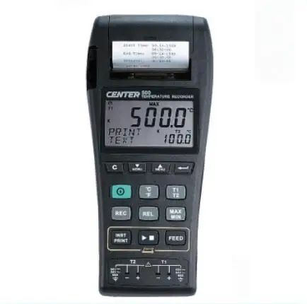 Центр-500 K, J Тип, Datalogger Графический рекордер температуры со встроенным принтером