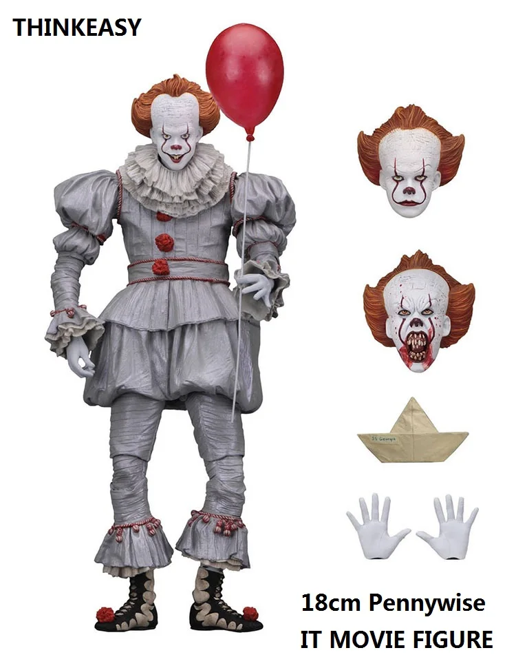 ThinkEasy экшн фигурка SHF IT Pennywise 18 см это модель клоуна коллекция декор для Хэллоуина