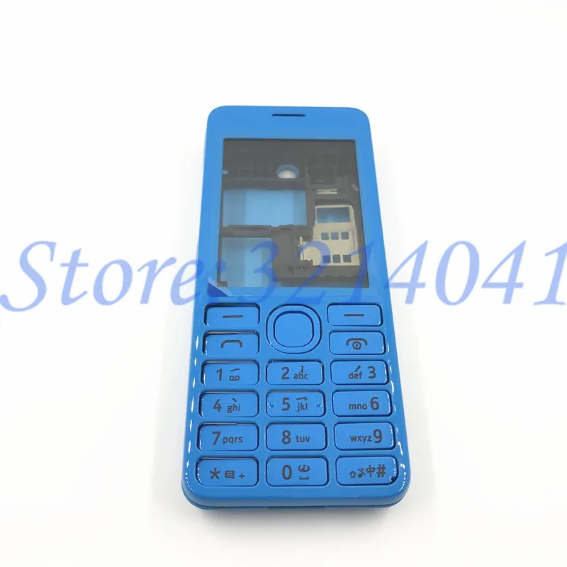 Хорошее качество,, для Nokia Asha 206 2060, Крышка корпуса, дверная рама+ задняя крышка батареи+ клавиатура+ логотип