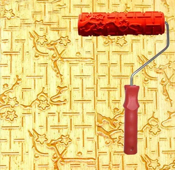 

High Quality diatom ooze embossed roller 7 inch textured rubber roller no . 017