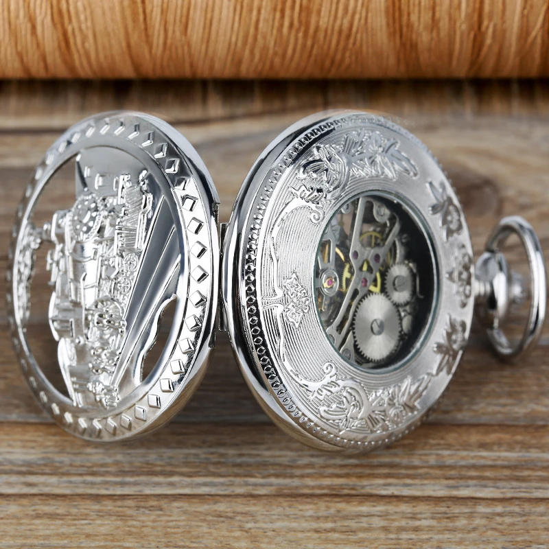 Men Women Mechanical Pocket Watch Warcraft Mechanical Hand Wind Pocket Watch Clock Pendant Watch On The 4
