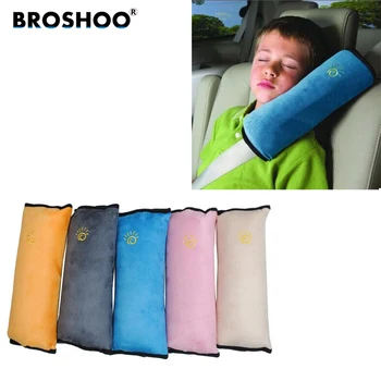

BROSHOO 2Pcs/Lot Baby Auto Pillow Car Safety Belt Shoulder Pad Vehicle Seat Belt Cushion Styling Free Shipping 28*11cm