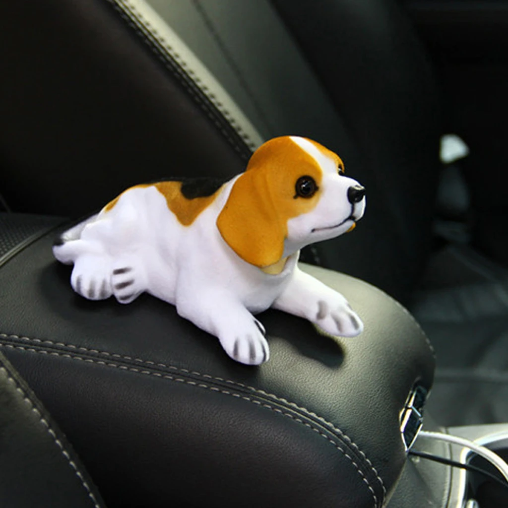 

1 Piece Bobbing Head Dog Car Beagle Dog Doll Shaking Head Nodding Dog For Car Decoration Ornament