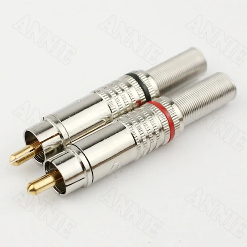 

10pcs/lot Gold Plated RCA Socket Welding Audio And Video Plug AV Wiring