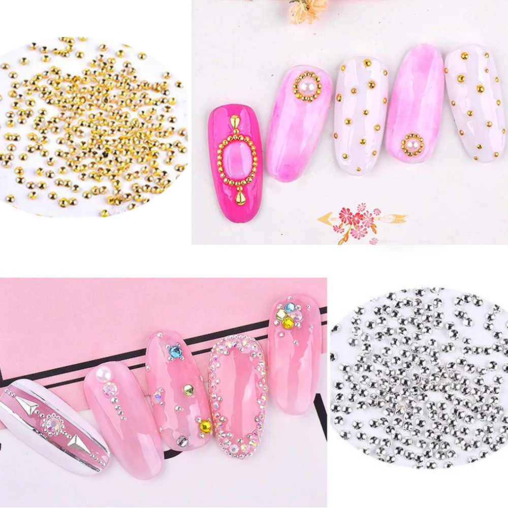 Buy 1000PCS Decorative Nail 0.8mm Hollow Semicircle