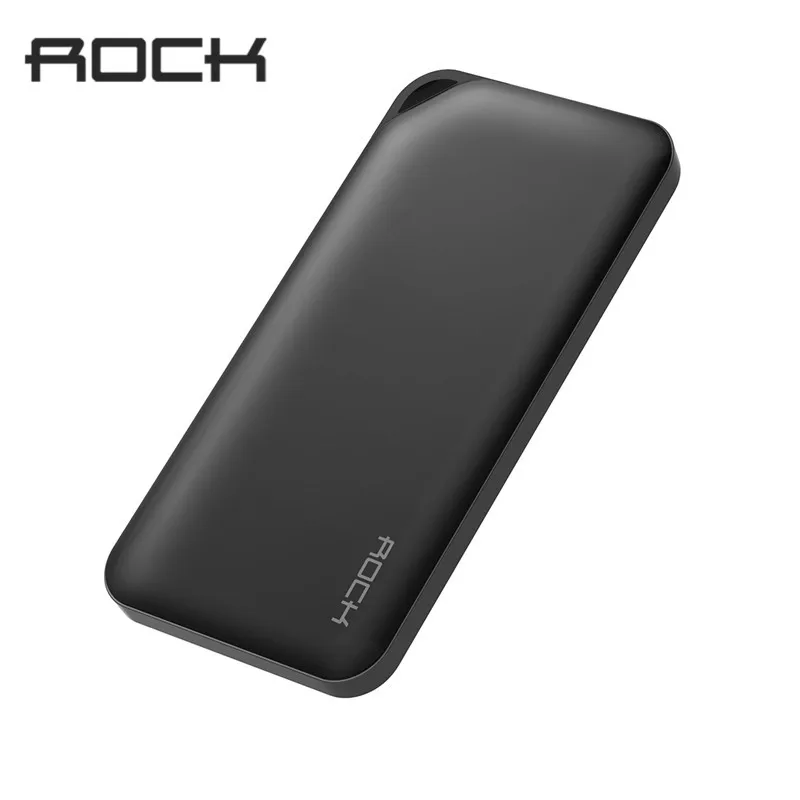 ROCK Power Bank 10000mAh for Xiaomi Portable External Battery Charger Ultra Slim Powerbank for iphone X Samsung Note 8 S8
