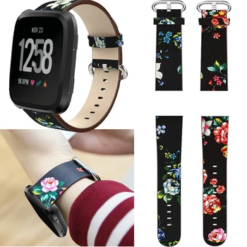 

Leather Replacement Watch Band Straps for Fitbit Versa Smart Watch Wristband Sport Bracelet Strap for Fitbit Versa Accessories