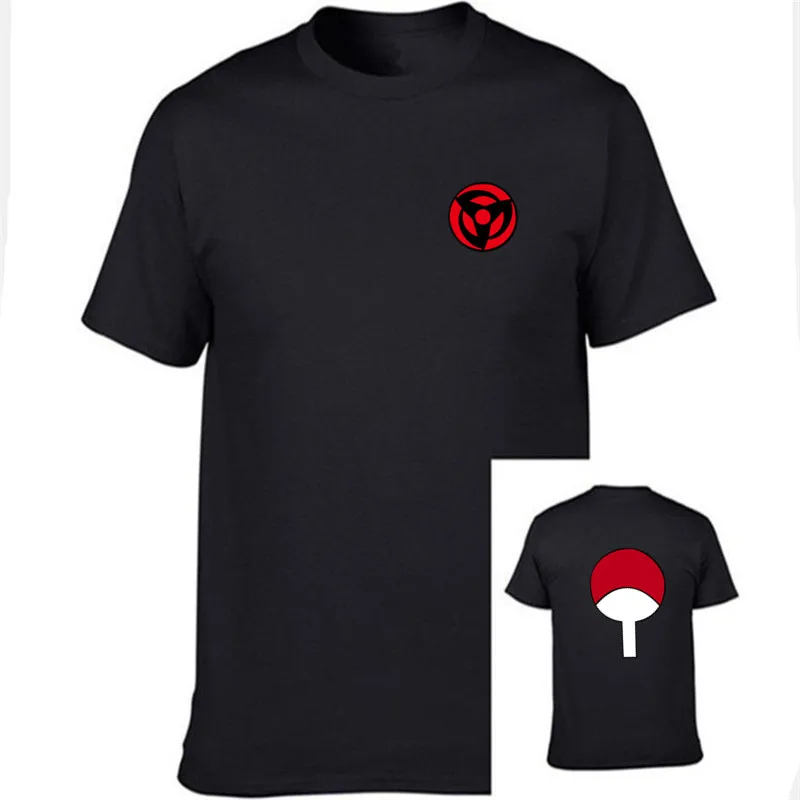 

2018 Hot Fashion Latest Anime T Shirt Naruto Short Sleeve T-Shirt For Men & Women Unisex O-Neck Shirts Uchiha Family Brand tops