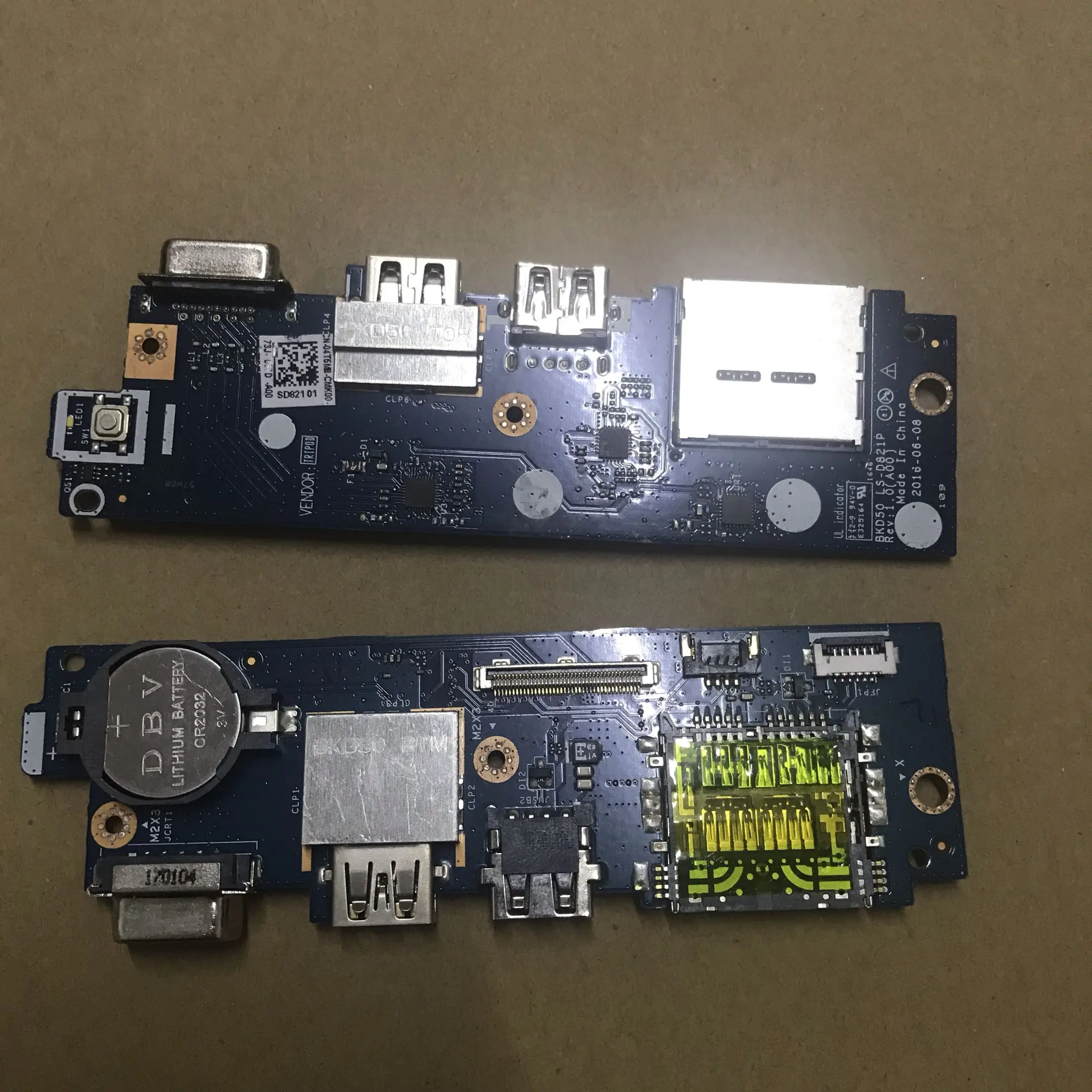 

Для Dell 5468 5568 V5568 VGA USB маленькая плата переключателя Ридера