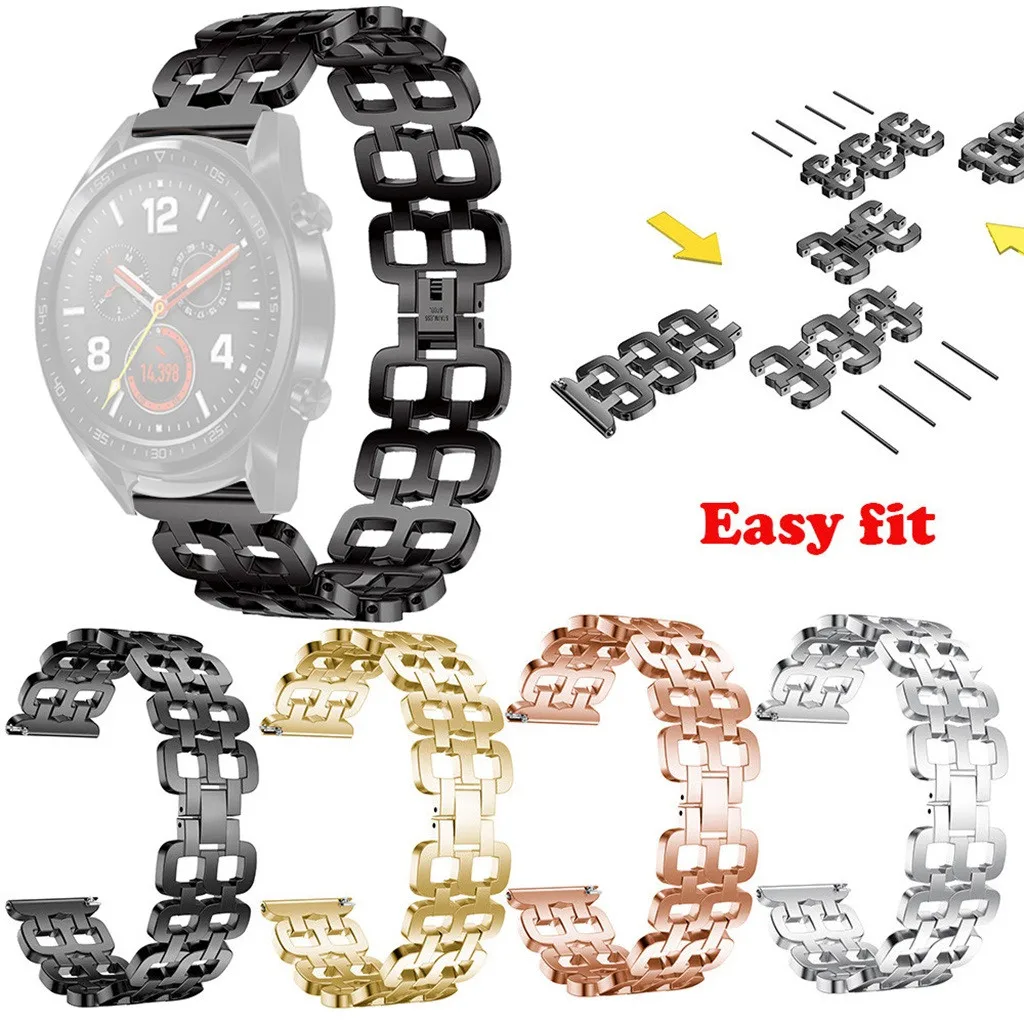 

SmartWatch Smart Watch Strap Smartband mi band Stainless Steel Quick Release for Huawei Watch GT Replacement Band Wrist Straps