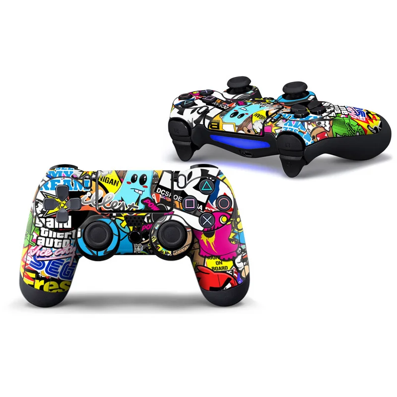 Виниловая наклейка для контроллера Sony Playstation 4 защитный чехол геймпада PS4