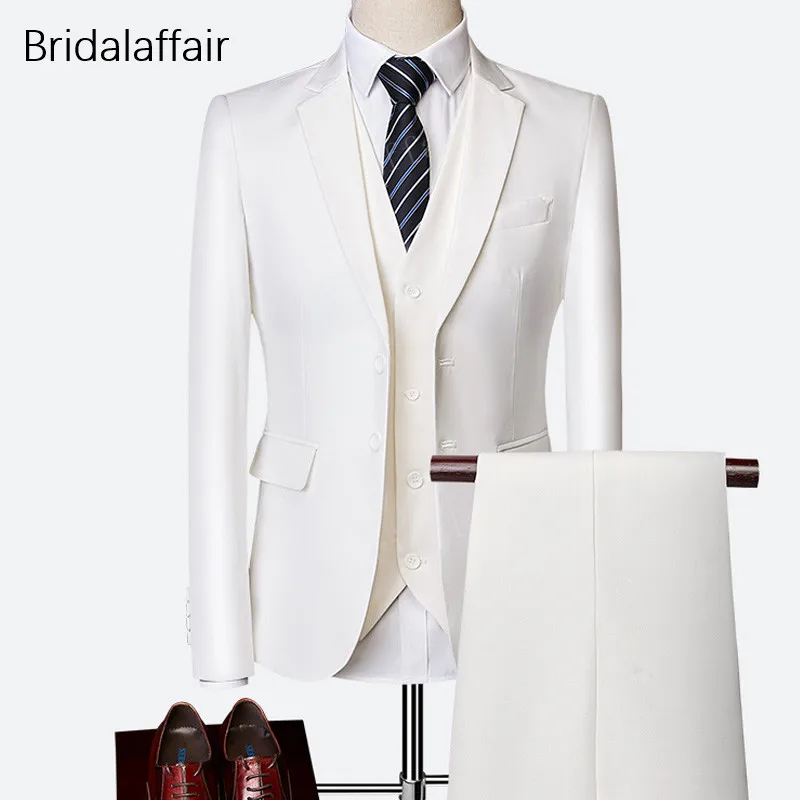 KUSON мужской свадебный костюм для выпускного бала бордовые облегающие смокинги для мужской формальный деловой рабочие костюмы комплект из 3 предметов(куртка+ брюки+ жилет