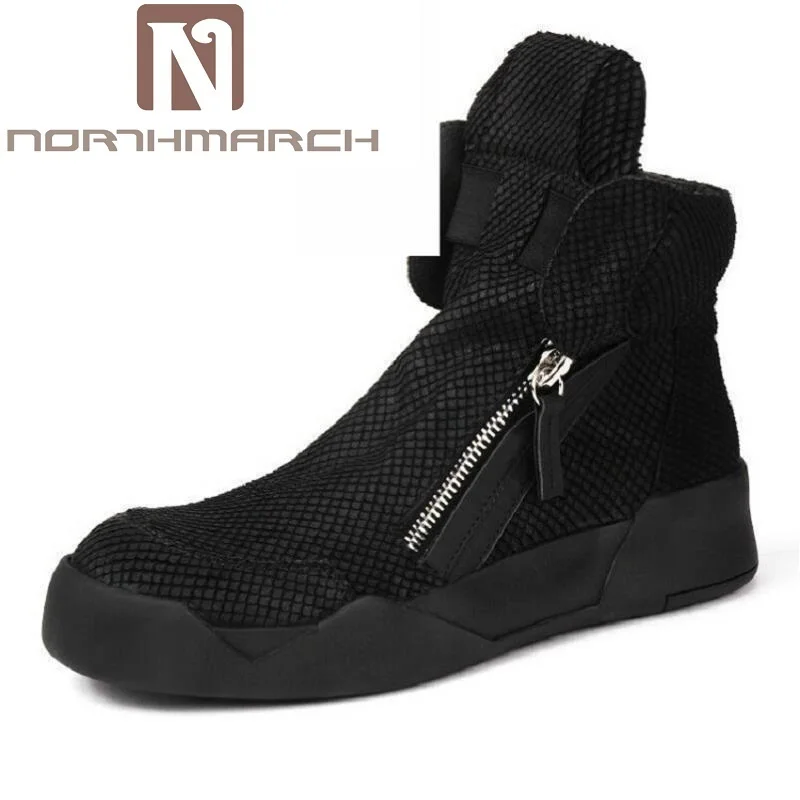 Northmarch Мужская обувь с высоким берцем Военная Униформа Ботильоны удобные кожаные мотоботы Обувь для отдыха Tenis masculino adulto