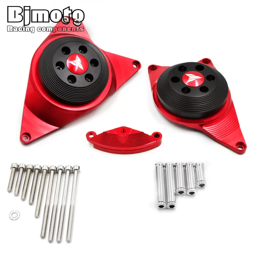 

Motorcycle Left Right Engine Protective Cover Kit For Yamaha MT09 FZ09 2013-2017 moto CNC Engine Guards Protective Cover Set