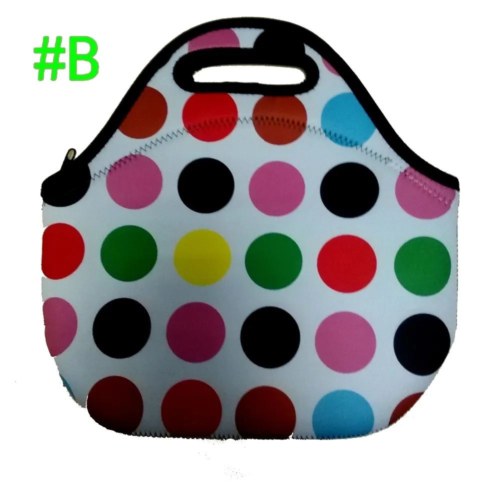 Cute Elephant Neoprene Picnic basket Cooler bag set Lunch Tote Women's Handbag Box Food Container Thermal Lunchbox Waterproof|picnic set|picnic