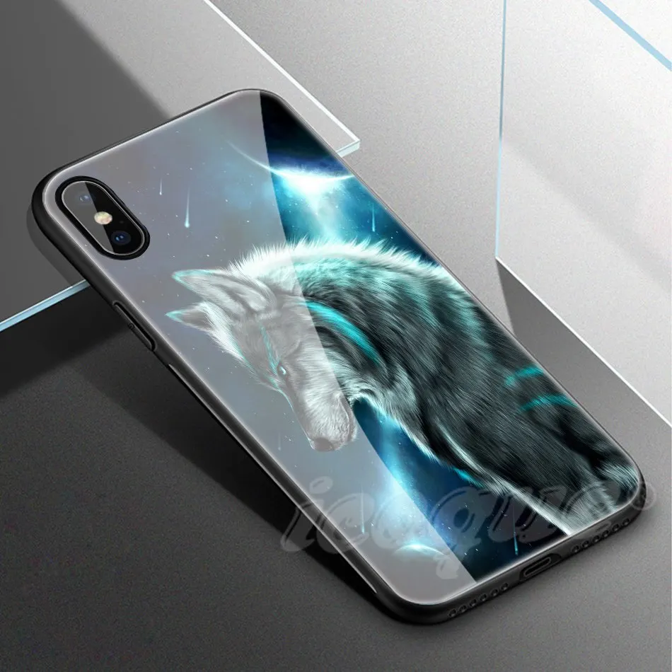 Animal Case for iPhone X 8 Plus Luxury iphonex Coque Glass Phone Cases for iPhone 8 Plus X 7 6s 6 Plus Case Silicone Cute Cover (21)