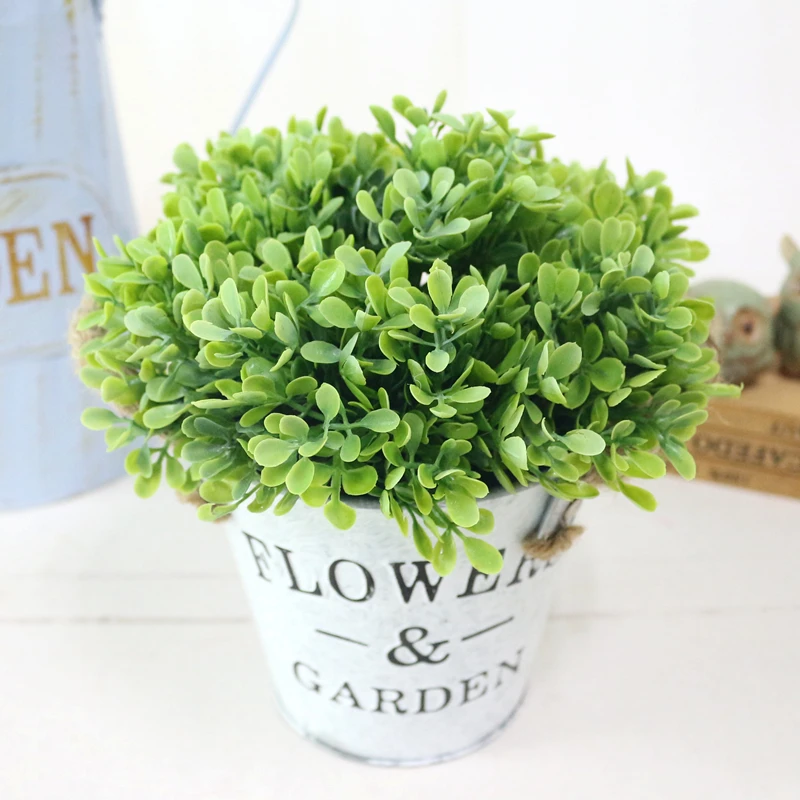 JAROWN Artificial Plants Simulation Flower Flocking Plastic Grass Wedding Home Garden Decor Landscape Wall Handmade DIY Material (8)