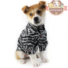 Одежда для животных с буквенным узором; сезон весна-лето; Одежда для собак; французский щенок бульдога; куртка; рубашка; товары для домашних животных