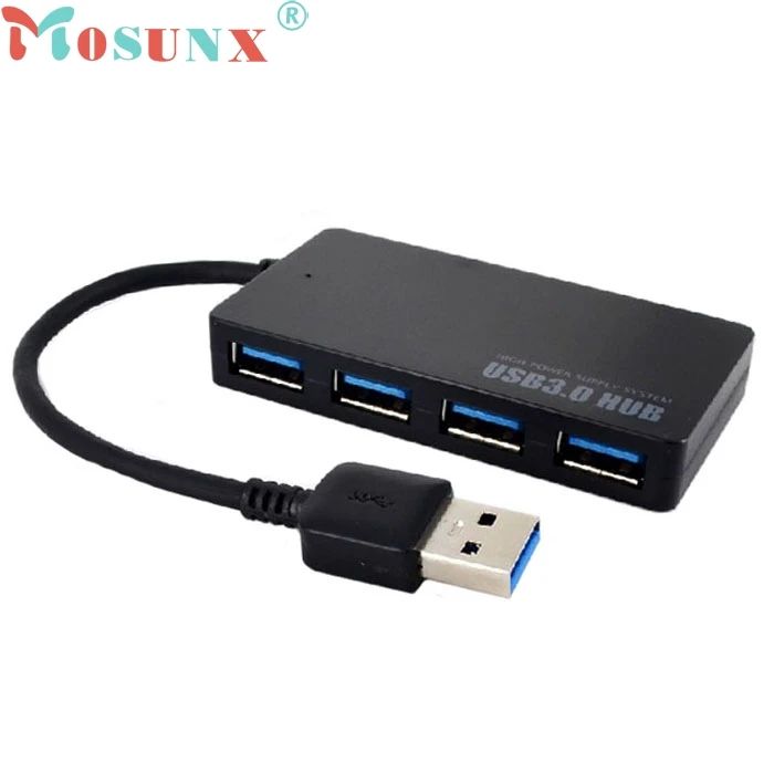 ECOSIN2 5 Гбит/с Скорость 4-Порты и разъёмы USB 3,0 Портативный компактный концентратор адаптер для портативных ПК JAN31