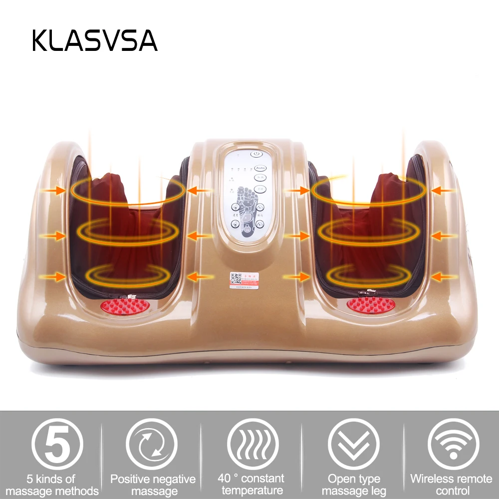 Klasvsa электрическое отопление Шиацу ног массажер для ног отличный результат Гуа Ша рефлекторный массаж устройства миостимулятор домашнего отдыха