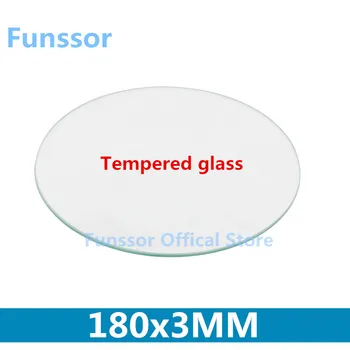 

Funssor 180mm 3mm Thickness round high tempered glass plate For DIY Delta 3D Printer