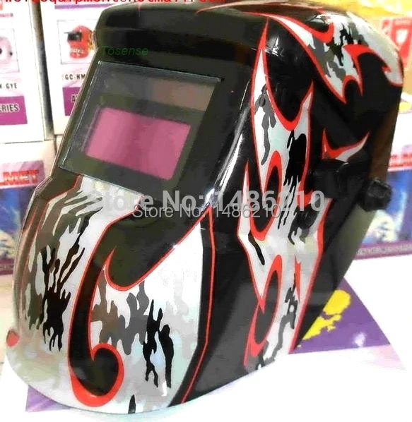 Solar auto darkening 15 years of dedicated welding helmet welding mask free post Brushed Chrome