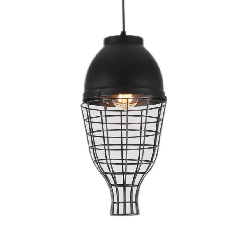 

Simple creative LED Pendant light loft retro hanglamp Black white painting Suspension droplight with E27 screw led bulb