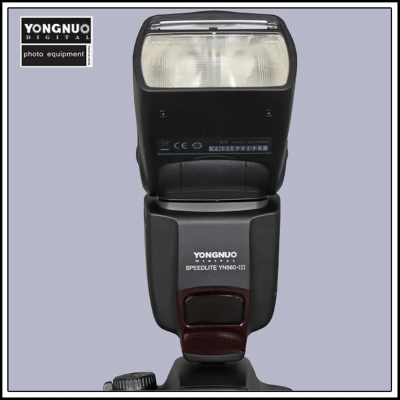 Светодиодная лампа для видеосъемки Yongnuo YN560III YN-560 III профессиональная вспышка фотовспышка Yongnuo для цифровой зеркальной камеры Canon Nikon Pentax Olympus Камера D60 D610 D500